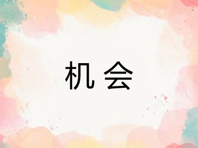 机会 机会