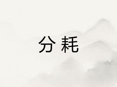 分耗 分耗