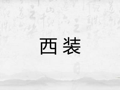 西装 西装