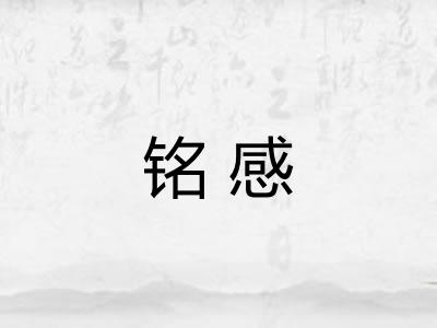 铭感