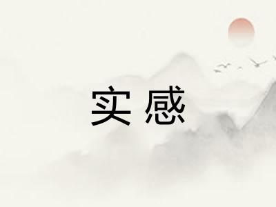 实感
