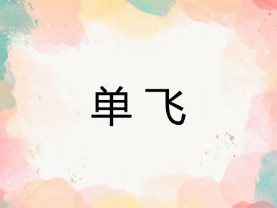 单飞 单飞