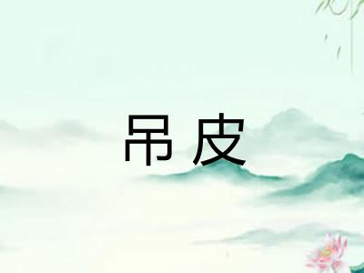 吊皮
