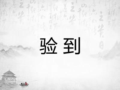 验到
