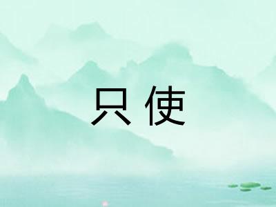 只使