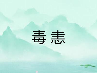 毒恚