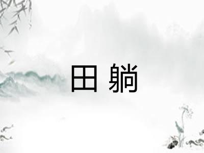 田躺