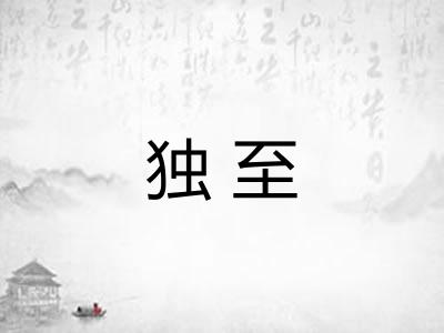 独至