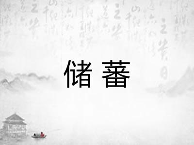 储蕃