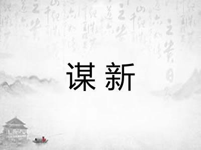 谋新