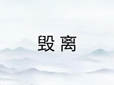 毁离