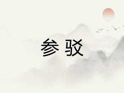 参驳 参驳