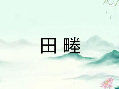 田畻 田畻
