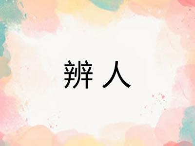 辨人