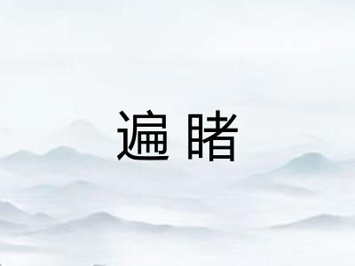 遍睹