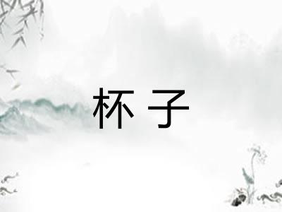杯子