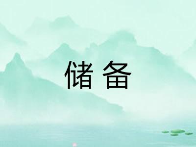 储备