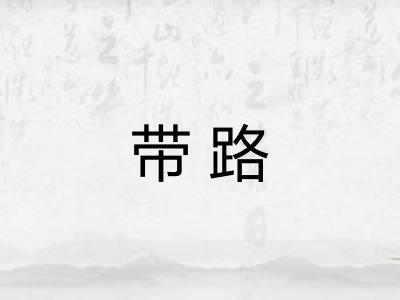 带路