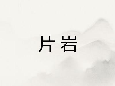 片岩 片岩