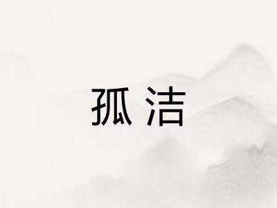 孤洁
