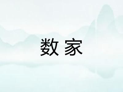 数家 数家