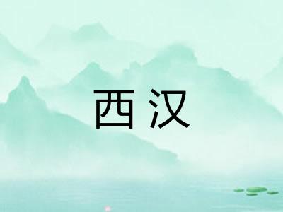 西汉 西汉