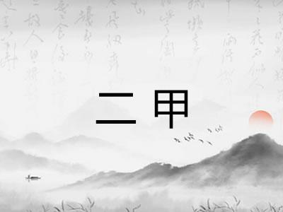 二甲