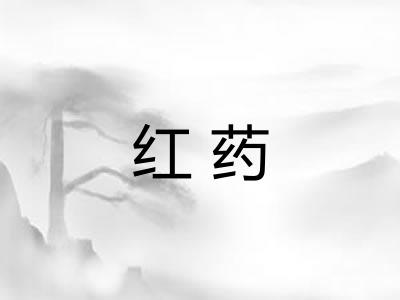 红药 红药