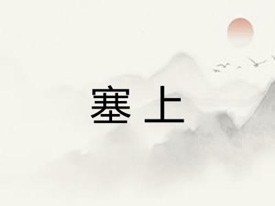 塞上 塞上