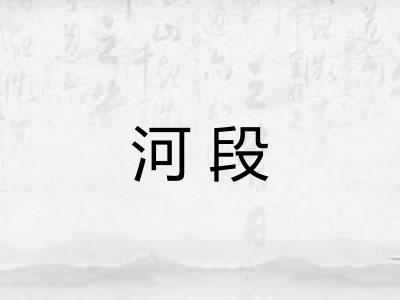 河段 河段