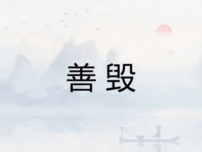 善毁