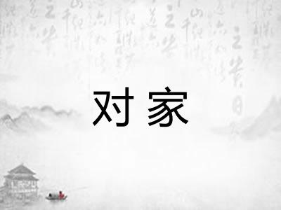 对家 对家