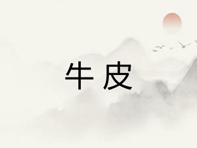 牛皮 牛皮