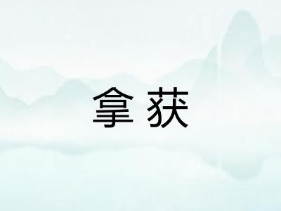拿获 拿获
