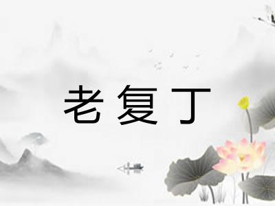 老复丁 老复丁