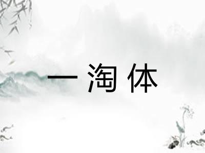 一淘体