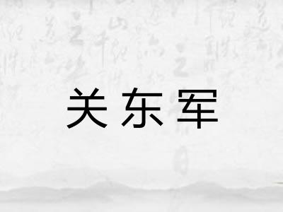 关东军 关东军