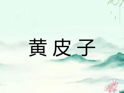 黄皮子