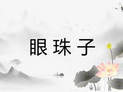 眼珠子