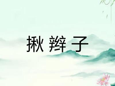 揪辫子