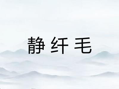 静纤毛 静纤毛