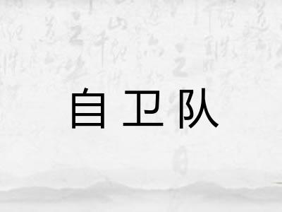 自卫队