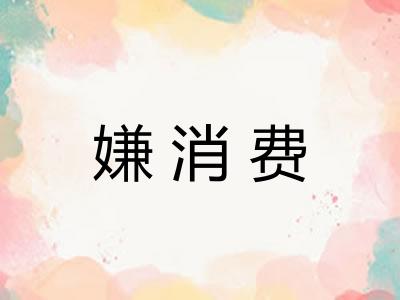 嫌消费
