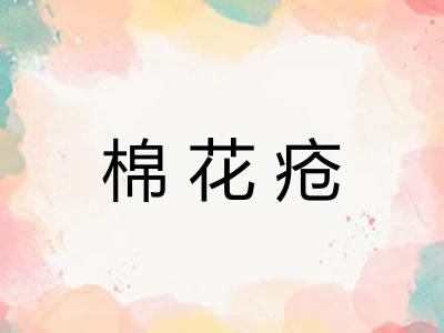 棉花疮 棉花疮