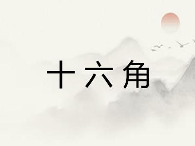 十六角 十六角