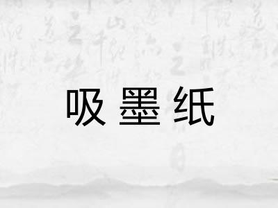吸墨纸 吸墨纸