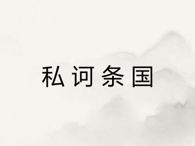 私诃条国 私诃条国