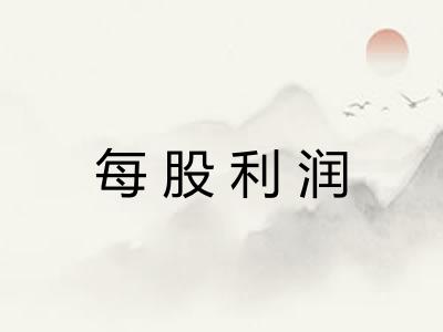 每股利润 每股利润
