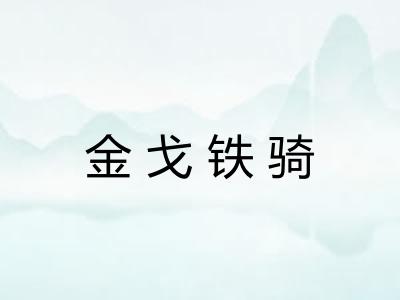 金戈铁骑 金戈铁骑