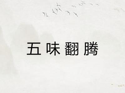 五味翻腾 五味翻腾